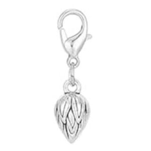 🪻NEW Silver Flower Mini Bag Charm/ Zipper Pull Charm/ Keychain